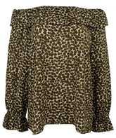 Michael Kors Women's Floral Print Off-The-Shoulder Ruffle Top-I-XS